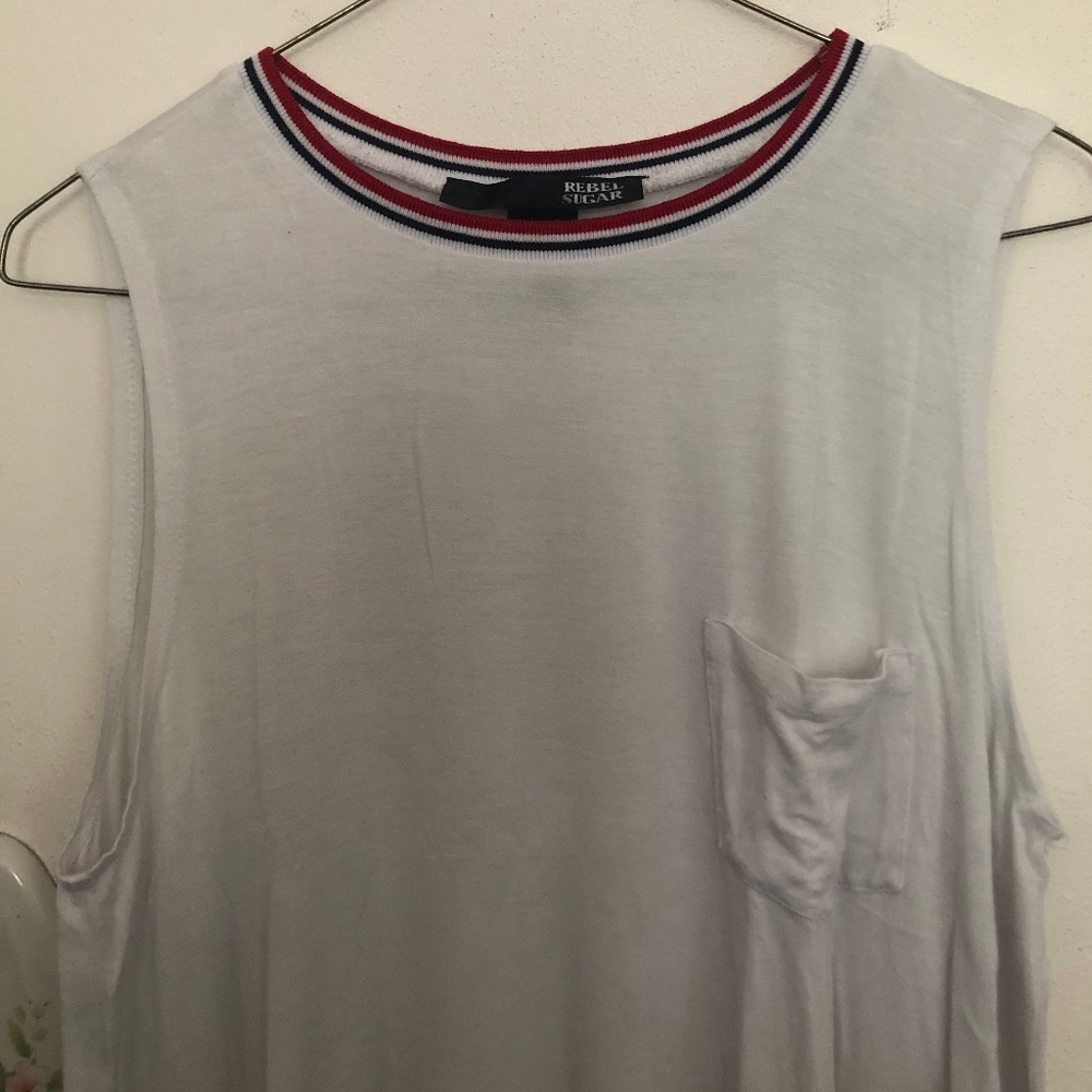 White Rebel Sugar Tank Top